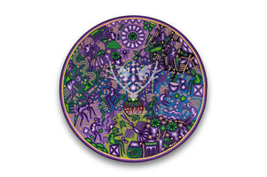Nierika de Estambre Círculo Huichol - Wexik+a nierikaya - 120 cm. - Arte Huichol - Marakame