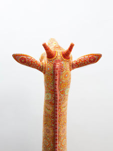 Presale - Huichol Art Sculpture - Giraffe Head - Wirikuta - Huichol Art - Marakame