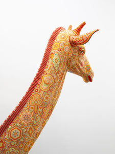 Vorverkauf – Huichol-Kunstskulptur – Giraffenkopf – Wirikuta – Huichol-Kunst – Marakame